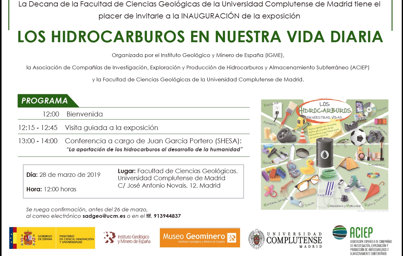 Inauguración Exposición "Los hidrocarburos en nuestra vida diaria"