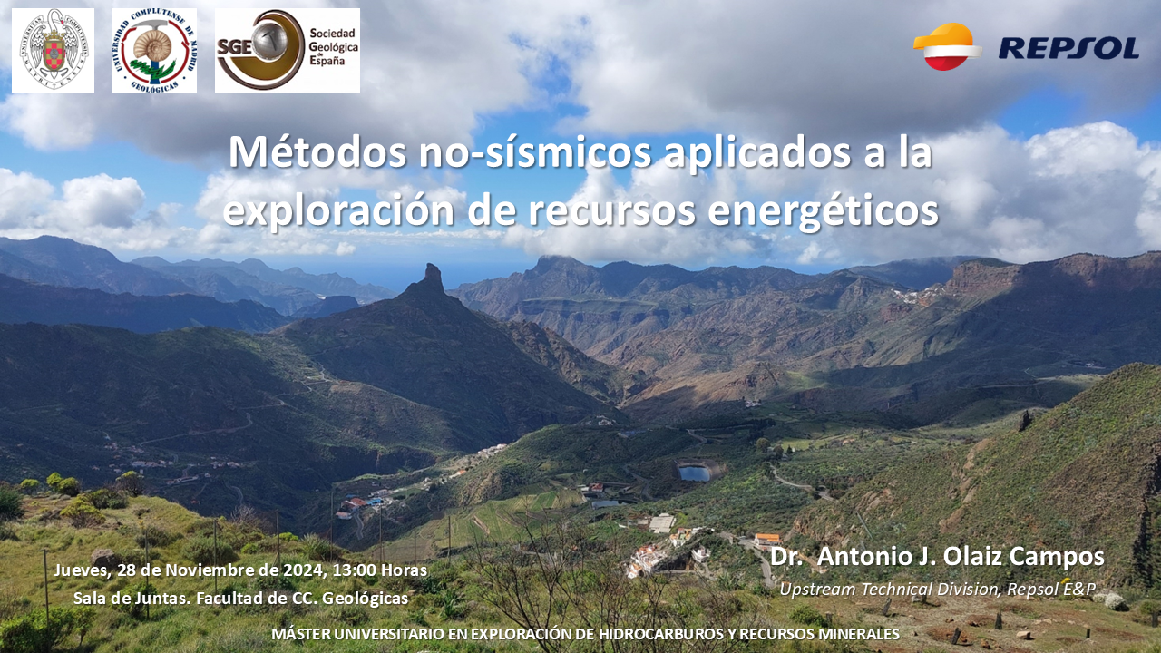 Seminario sobre "Aplicaciones de métodos no-sísmicos para recursos energéticos"